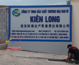 Thi công bảng hiệu tại Tân Uyên