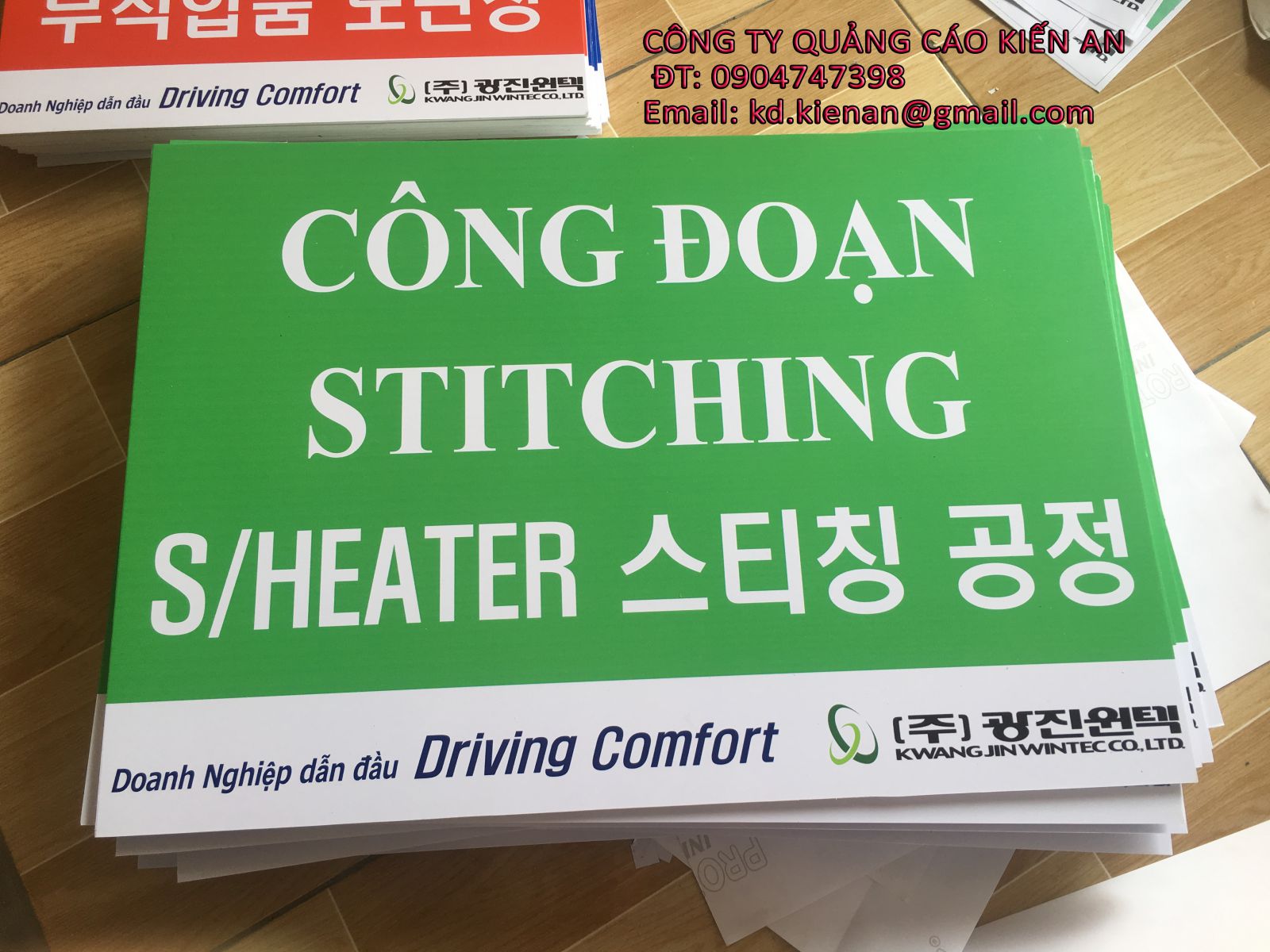 Bảng nội bộ công ty, in decal cán  fomex